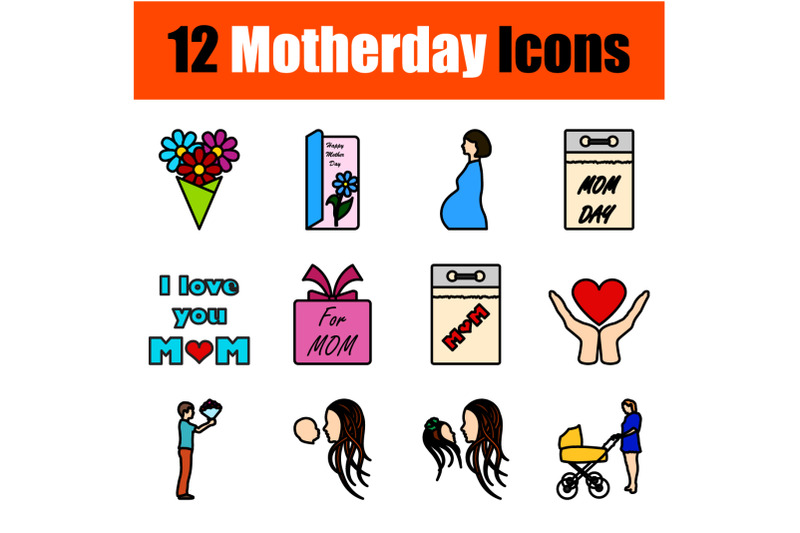 motherday-icon-set