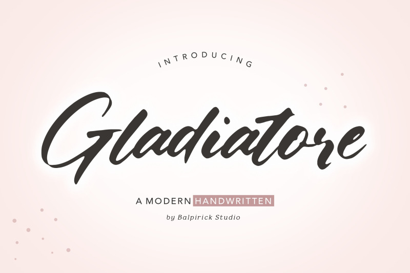 gladiatore-modern-handwritten-font