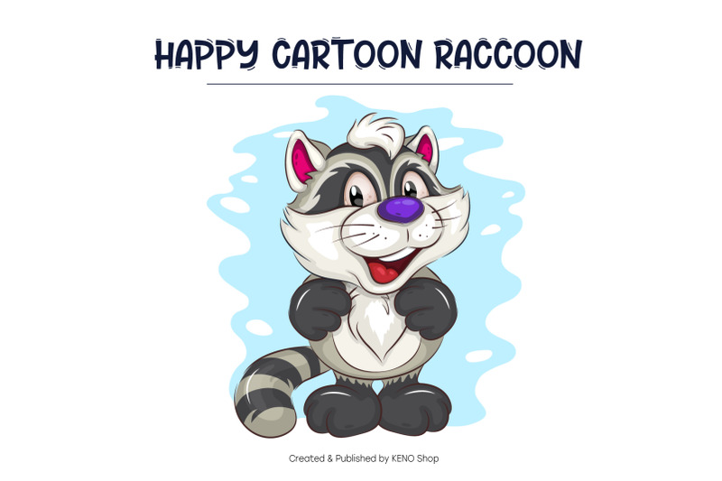 happy-cartoon-raccoon-t-shirt-png-svg