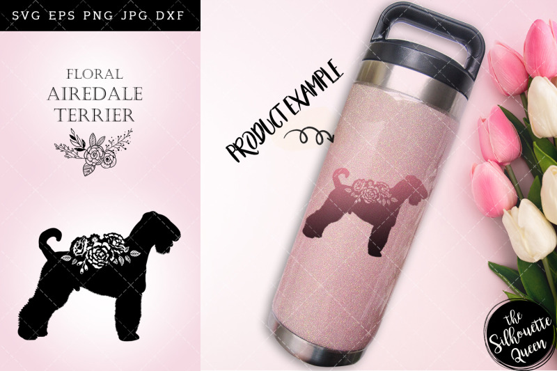 floral-airedale-terrier-dog-svg-file-for-cricut-for-silhouette