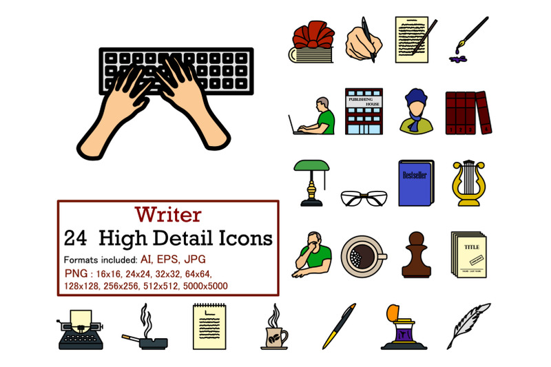 writer-icon-set