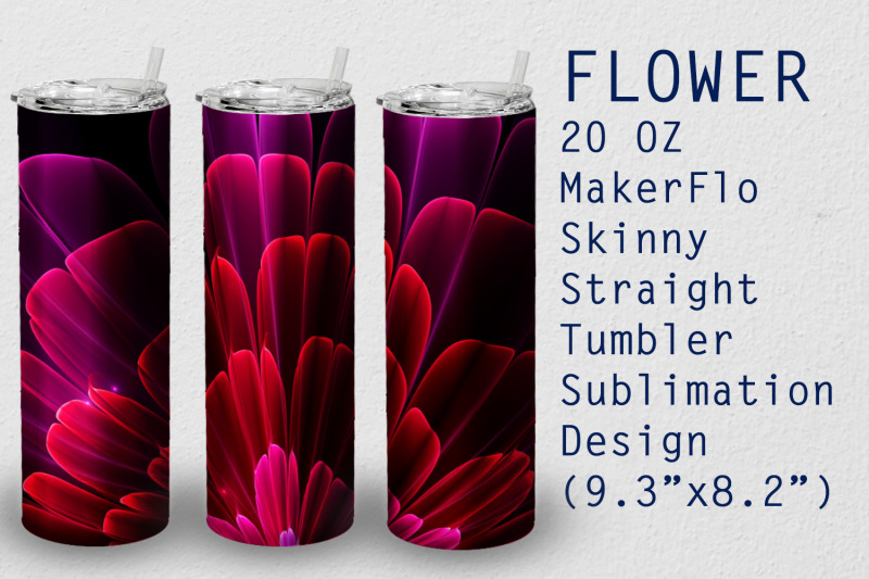 tumbler-straight-20-oz-sublimation-flower-wrap-design