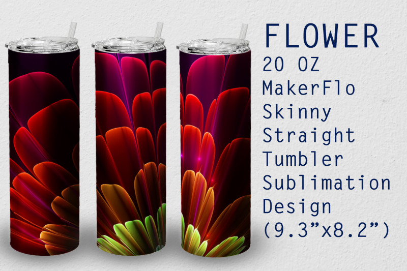 tumbler-straight-20-oz-sublimation-flower-wrap-design