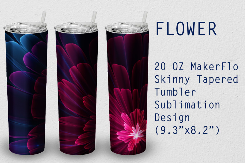 tumbler-tapered-20-oz-sublimation-flower-wrap-design