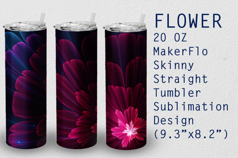 tumbler-straight-20-oz-sublimation-flower-wrap-design