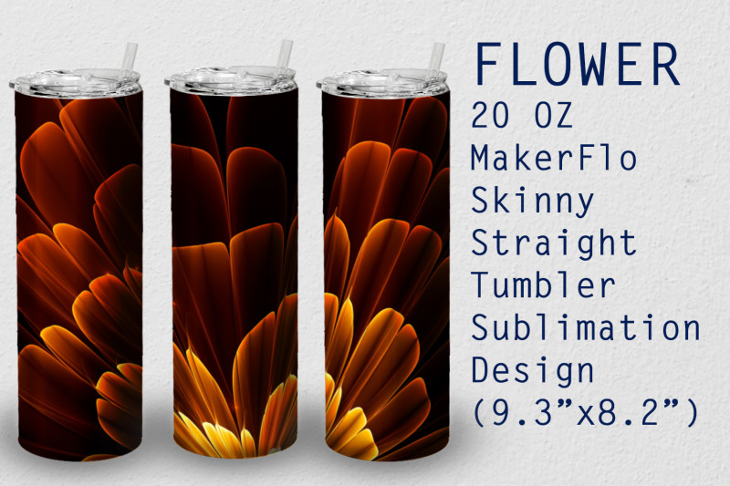 tumbler-straight-20-oz-sublimation-flower-wrap-design