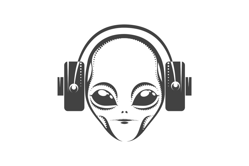 alien-head-with-headphones