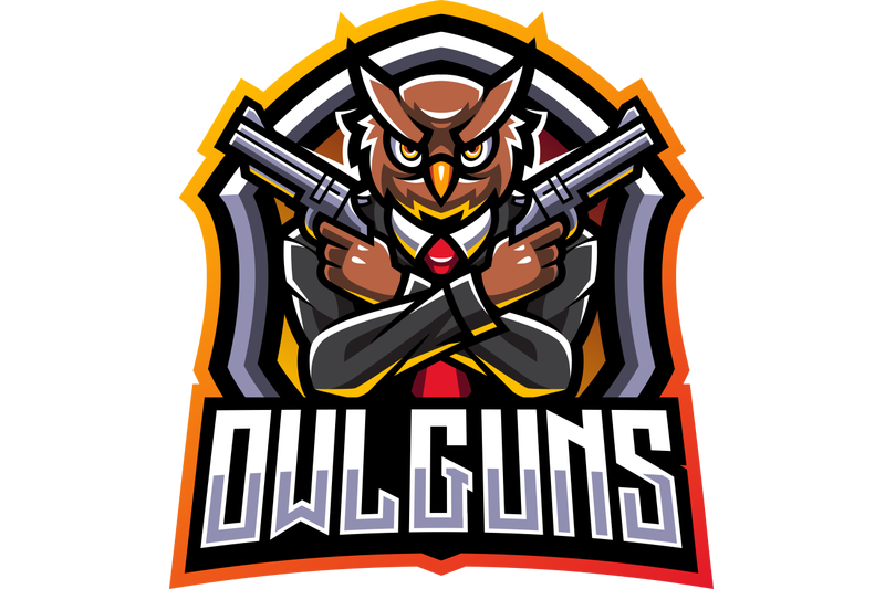 owl-gunners-esport-mascot-logo