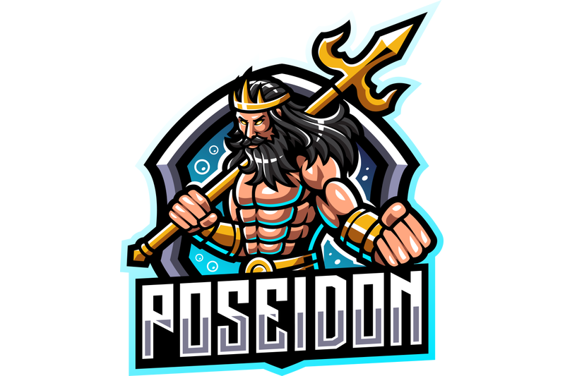 poseidon-esport-mascot-logo