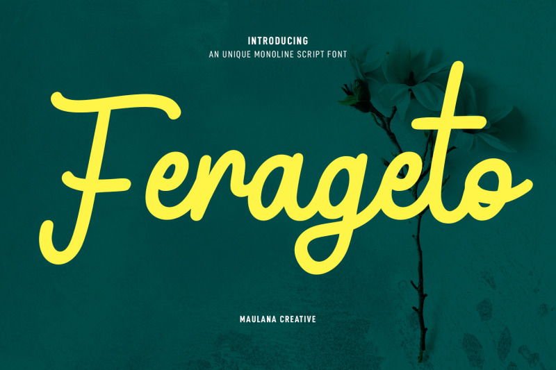 ferageto-monoline-script-font