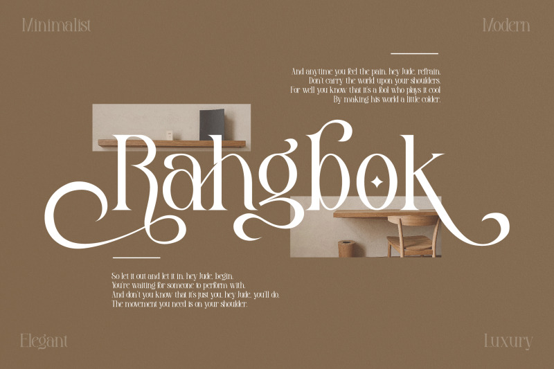 rahgbok-typeface