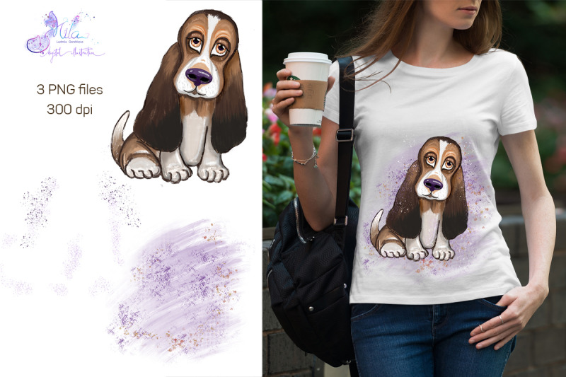 basset-hound-digital-clipart