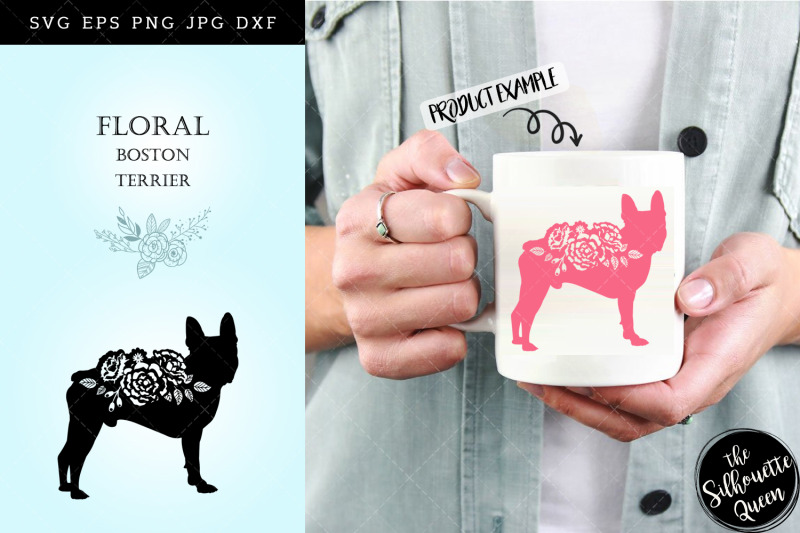 floral-boston-terrier-dog-svg-file-for-cricut-for-silhouette-cut-eps