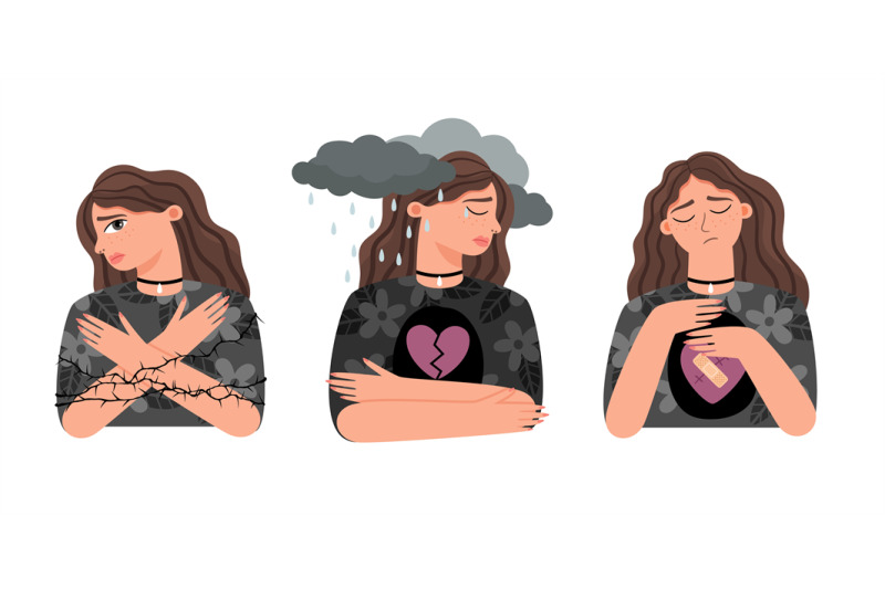 unhappy-love-of-girl-cartoon-woman-with-sad-emotions-set-psychology