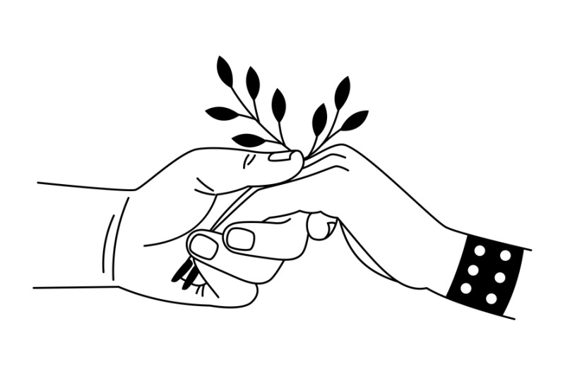 caring-touch-of-palms-cartoon-two-hands-connecting-with-love-symbol