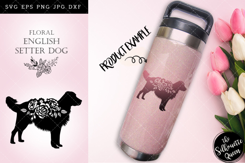 floral-english-setter-dog-svg-file-for-cricut-for-silhouette-cut-eps