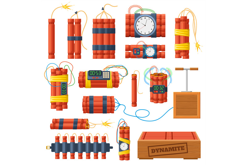 dynamite-sticks-explosive-bombs-with-timer-clock-detonator-explosive