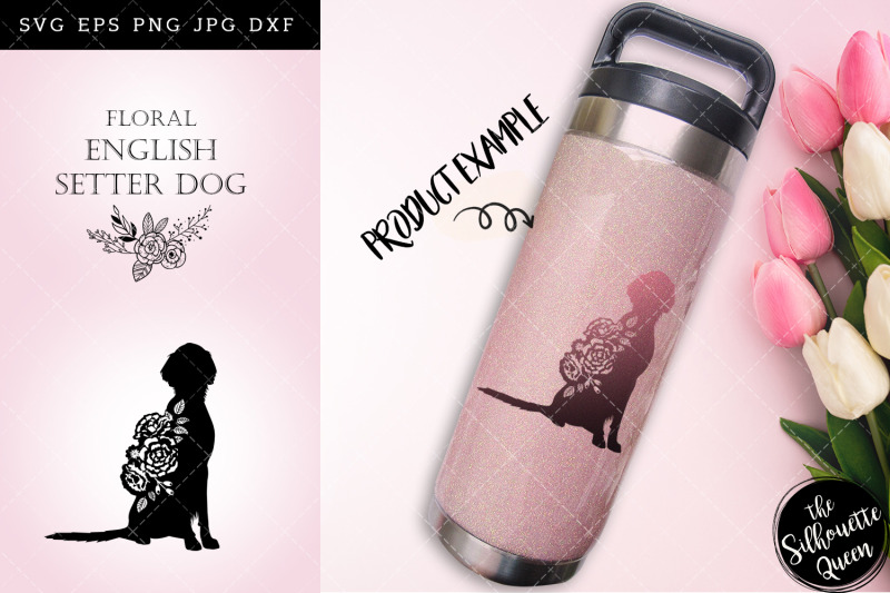 floral-english-setter-dog-svg-file-for-cricut-for-silhouette-cut-eps