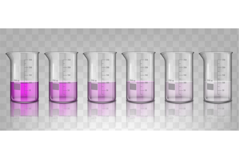 realistic-chemical-beakers-with-solution-in-different-concentration-c