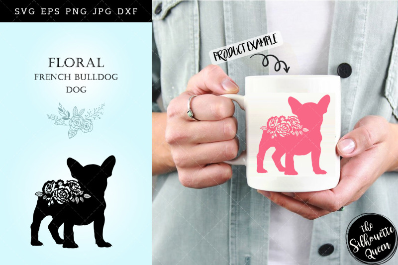 floral-french-bull-dog-svg-file-for-cricut-for-silhouette-cut-eps