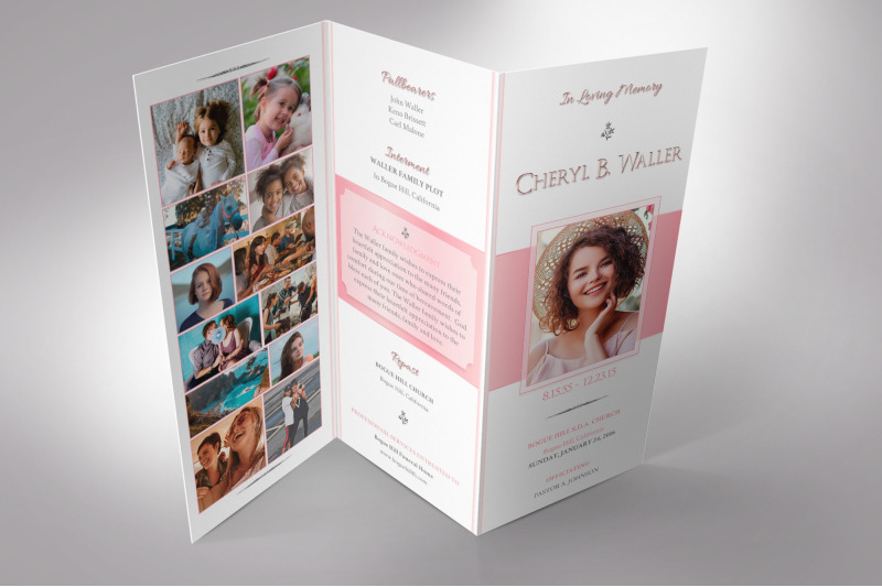 white-pink-trifold-funeral-program-word-publisher-template