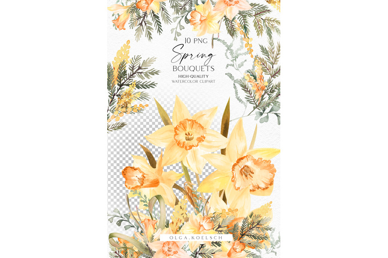 watercolor-yellow-daffodil-bouquet-clipart-easter-clipart-with-mimosa-flowers-yellow-spring-florals-happy-easter-card-diy-118