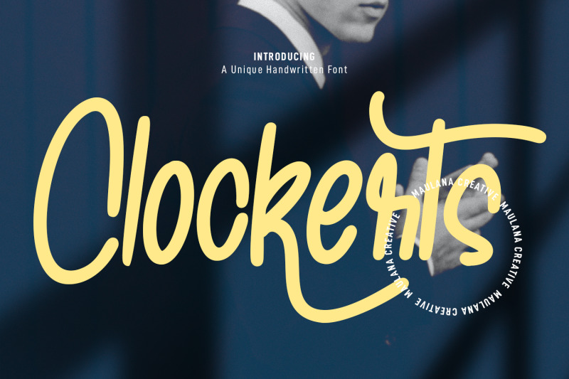 clockerts-unique-handwritten-font