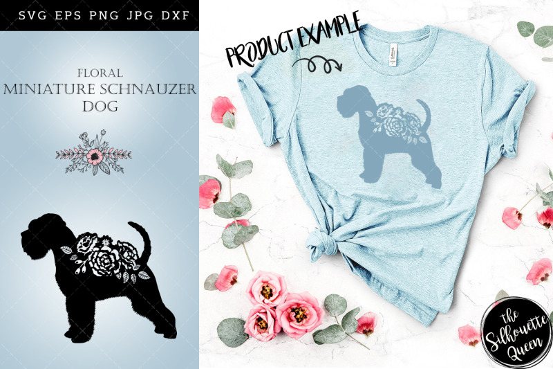 floral-miniature-schnauzer-dog-svg-file-for-cricut-for-silhouette