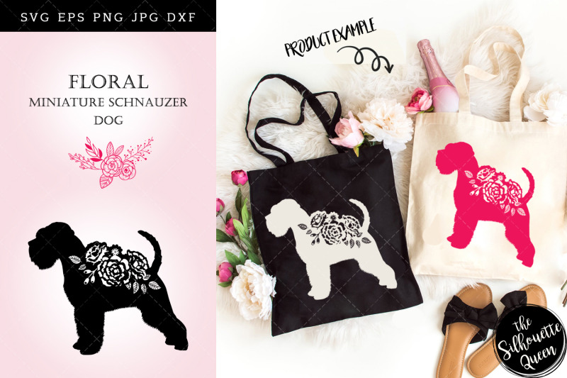 floral-miniature-schnauzer-dog-svg-file-for-cricut-for-silhouette