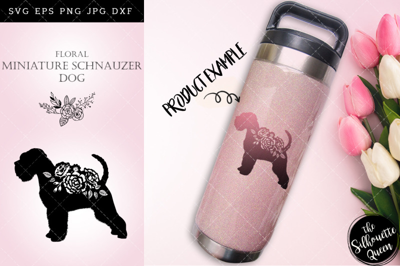 floral-miniature-schnauzer-dog-svg-file-for-cricut-for-silhouette