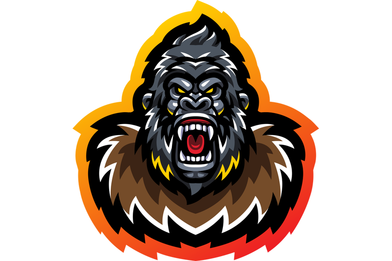 gorilla-head-esport-mascot-logo