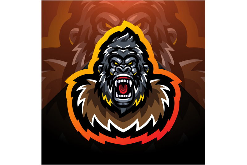 gorilla-head-esport-mascot-logo