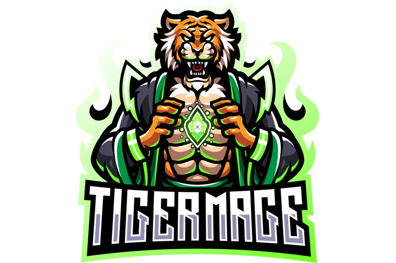 tiger-mage-esport-mascot-logo