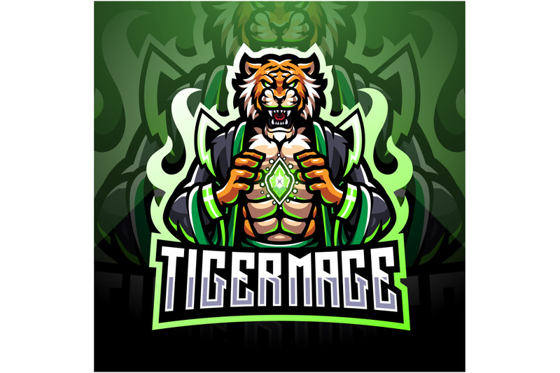 tiger-mage-esport-mascot-logo