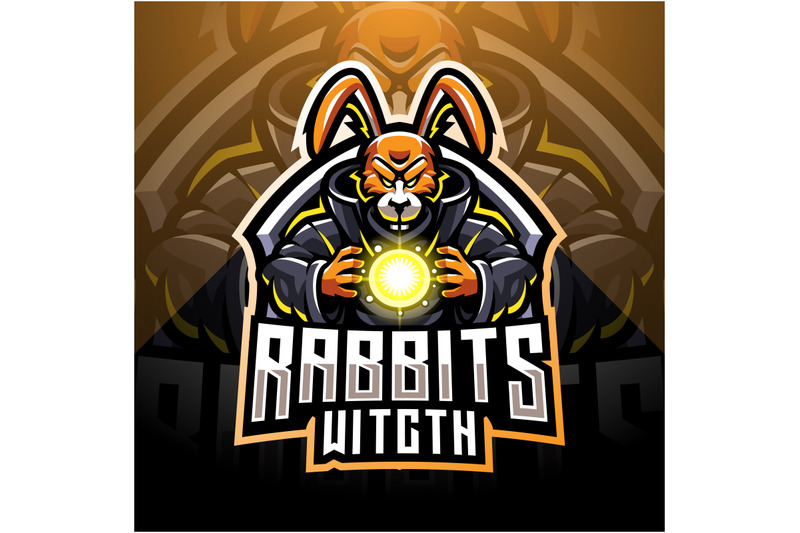 rabbit-witch-esport-mascot-logo