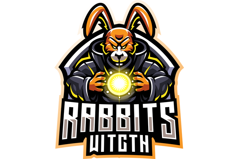 rabbit-witch-esport-mascot-logo