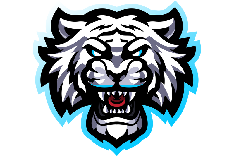 white-tiger-esport-mascot-logo