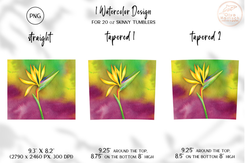 watercolor-tropical-tumbler-sublimation-png-floral-tumbler-wrap
