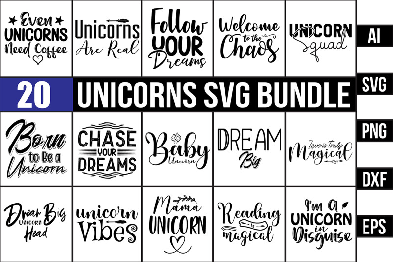 unicorn-svg-bundle