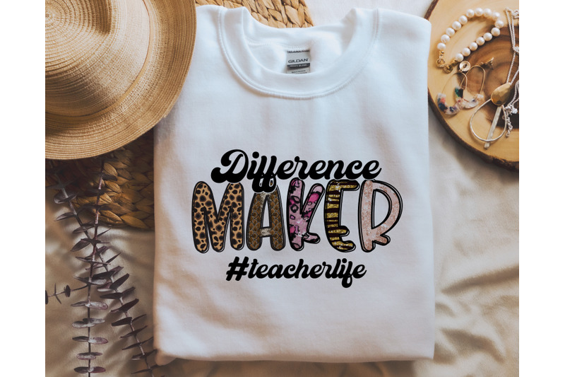 difference-maker-teacher-life-png-for-sublimation