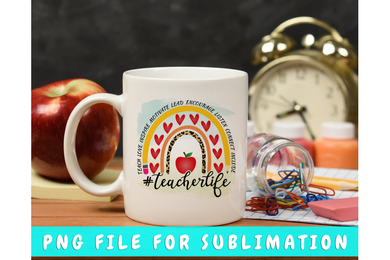 teacher-life-rainbow-png-for-sublimation