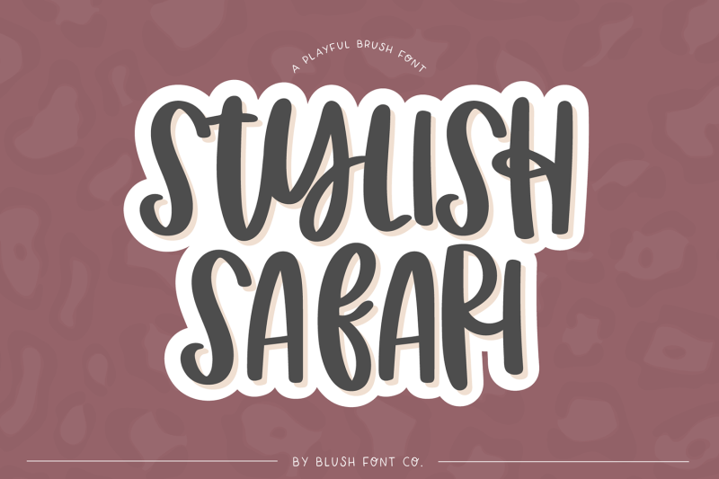 stylish-safari-brush-font