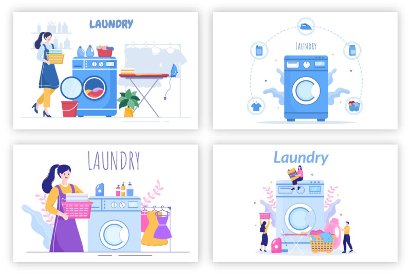 7-laundry-wash-and-drying-machines-illustration