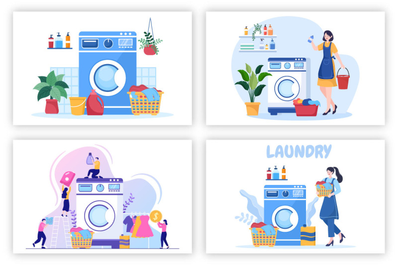 7-laundry-wash-and-drying-machines-illustration