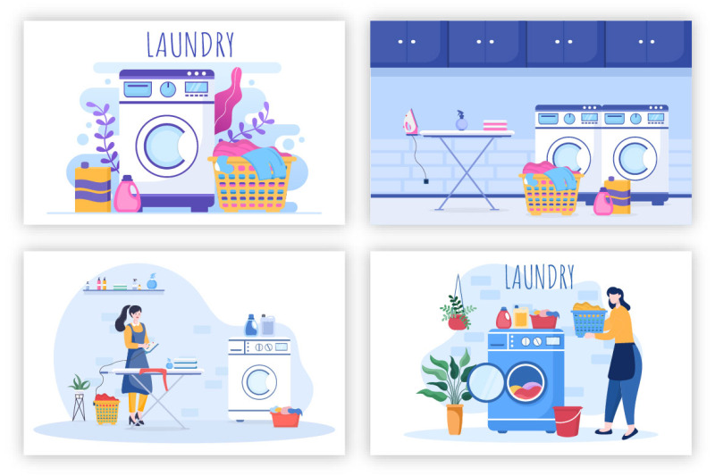 7-laundry-wash-and-drying-machines-illustration