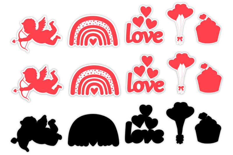 valentine-039-s-stickers-printable-bundle-silhouette-stickers