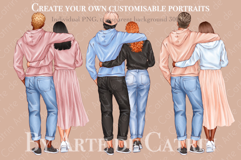 couple-creator-valentine-day-clipart-couple-in-hoodie-customizable