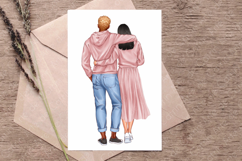 couple-creator-valentine-day-clipart-couple-in-hoodie-customizable