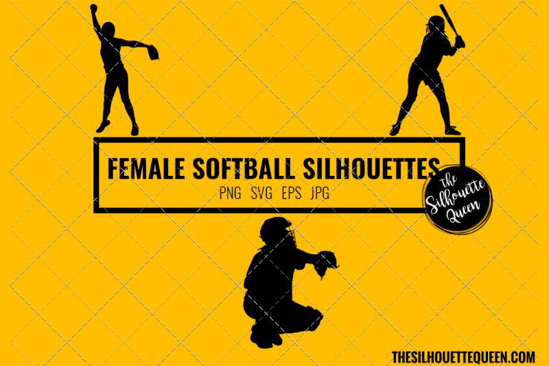 softball-women-svg-bundle-for-cutting-cut-files-silhouette-studio