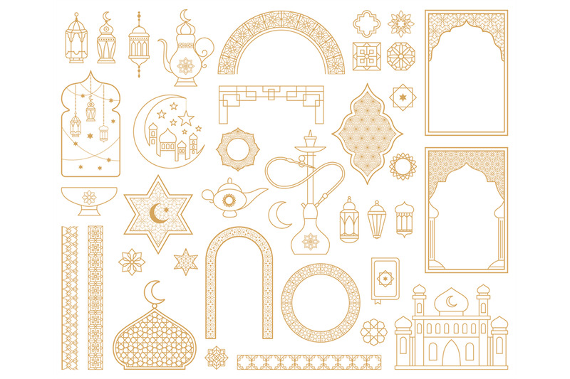 traditional-arabic-muslim-oriental-gold-decorative-elements-arabic-mo